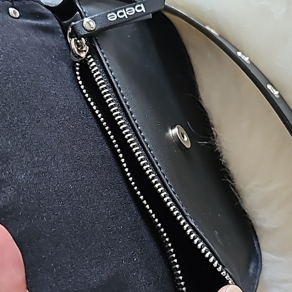 bebe Belt Bag Womens Black Blingy Stones - Picture 6 of 7